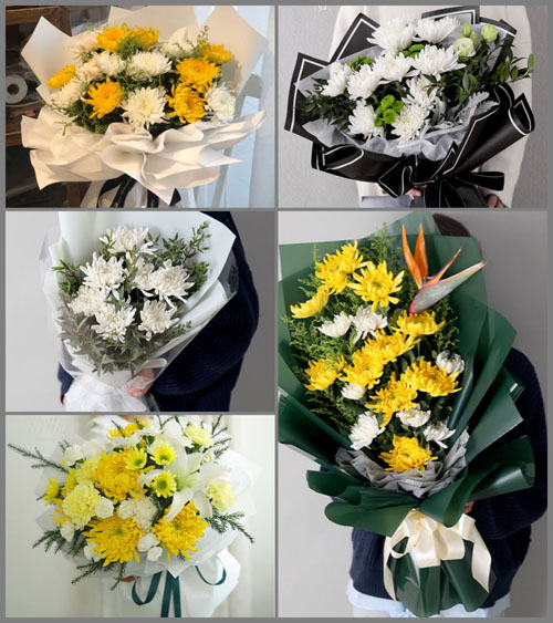 广东湛江市吴川市塘㙍镇郊桥村白事花束代送